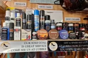 Shoe Care Products (Polish, Cream, Waterproofer, Protector, Cleaner, Stretch, Suede, Cork, Sneaker, Deo, Balm, Dye